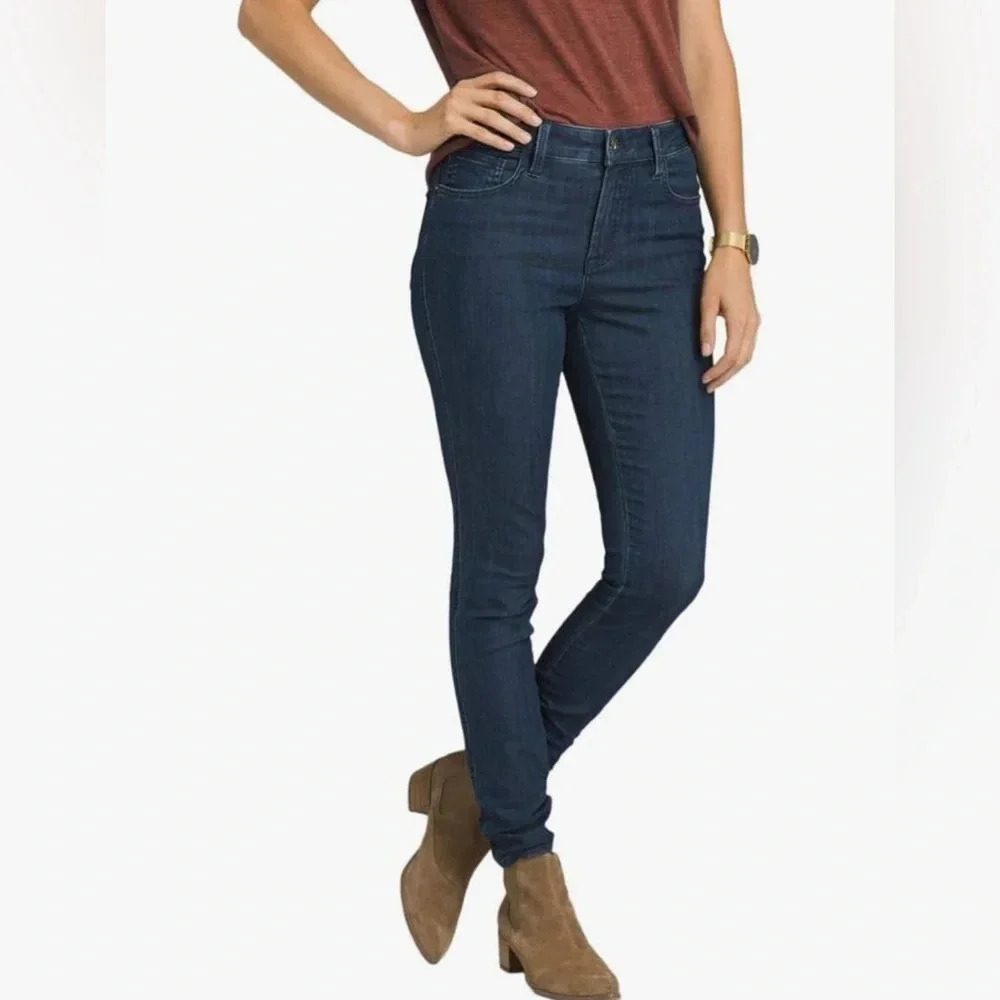 Prana high waisted skinny ankle length Oday Jean in blue size 4/27